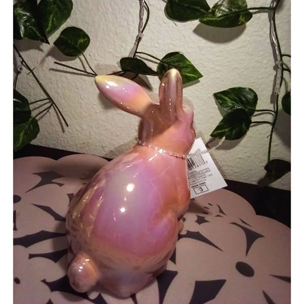 Target 2024 Iridescent Bunny Trio Figurines Spring Easter NWT